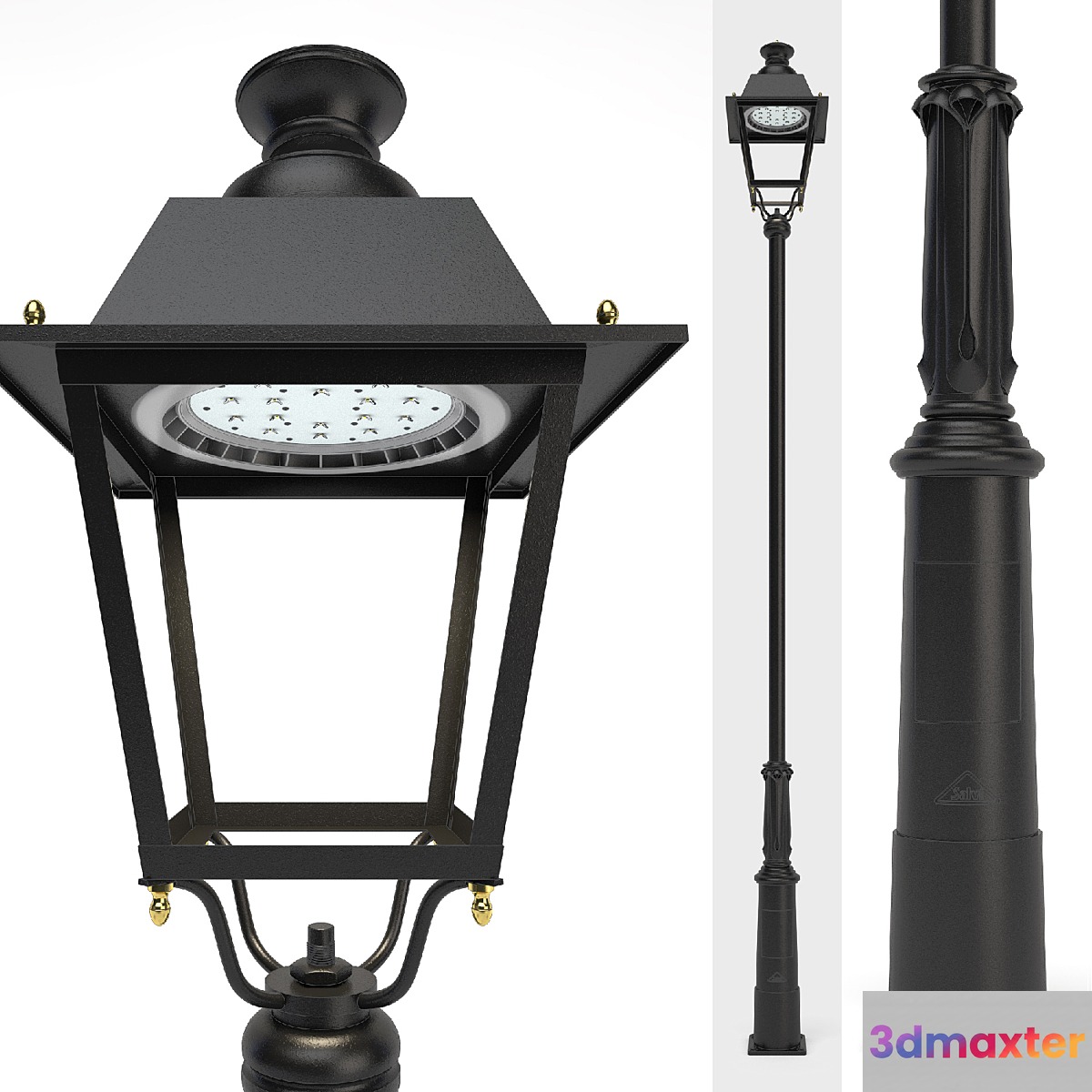 Lamppost SALVI VILLA OCHOCENTISTA LED 3D Max