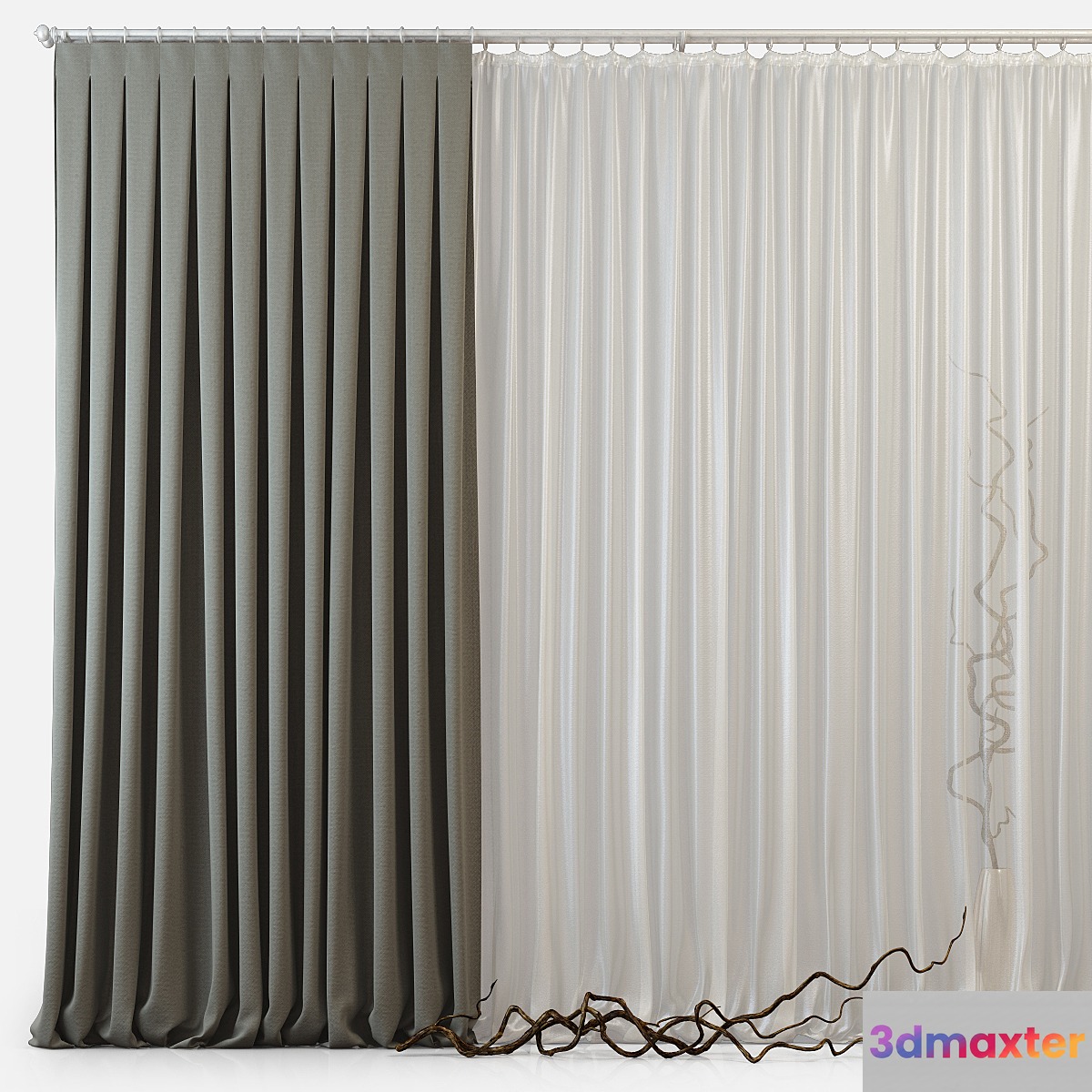 Curtains m24 3D Max