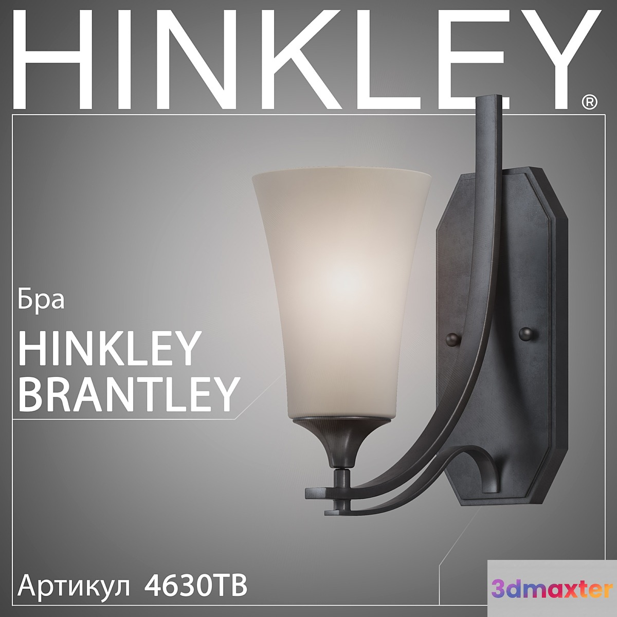 Sconce Hinkley Brantley 4630TB - No.2 3D Max
