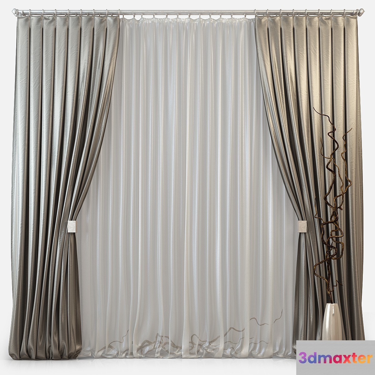 Curtains m25 3D Max