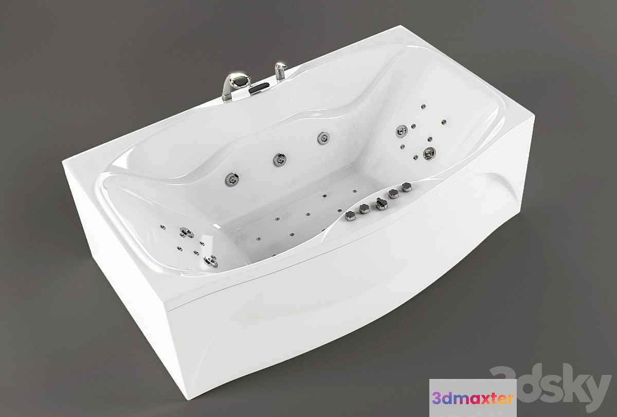 Bath Triton Oscar 3D Max