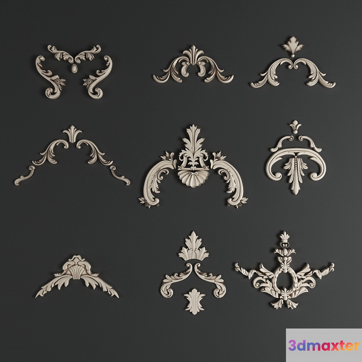 Ugolki.Dekor-stucco 3D Max
