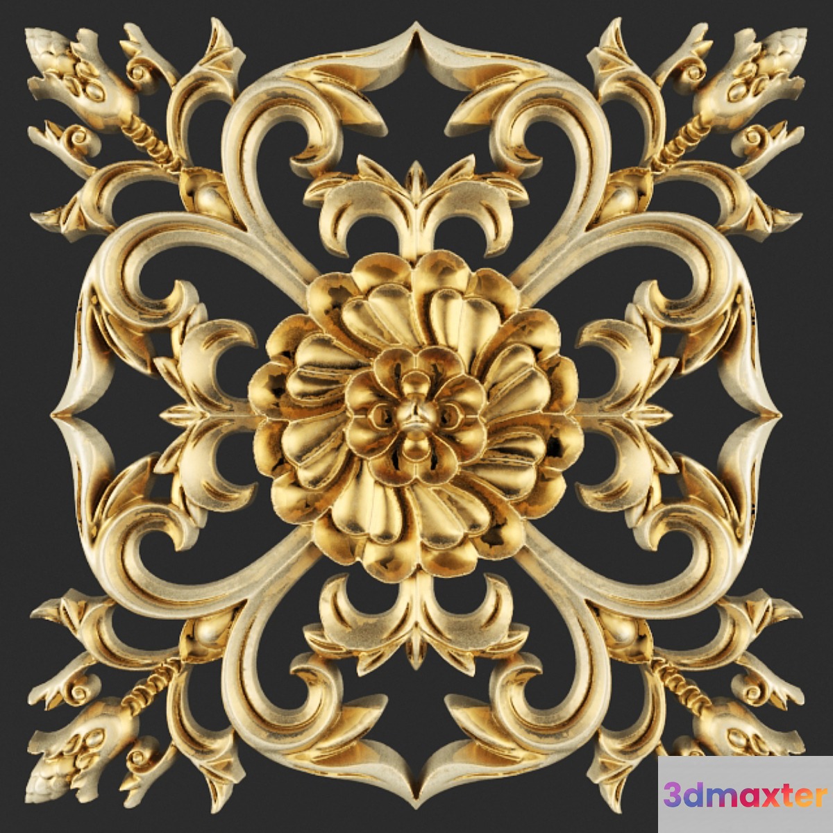 Stucco ceiling. 3D Max
