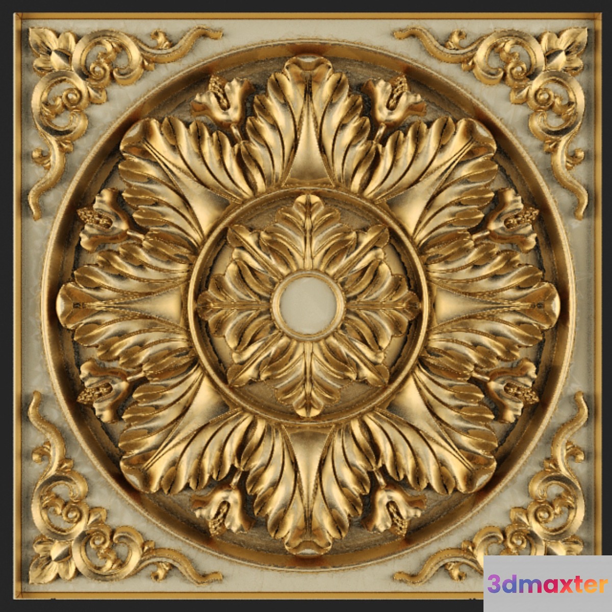 Stucco ceiling. 3D Max