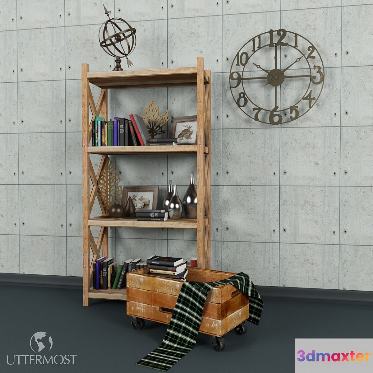 Shelves with accessories from UTTERMOST