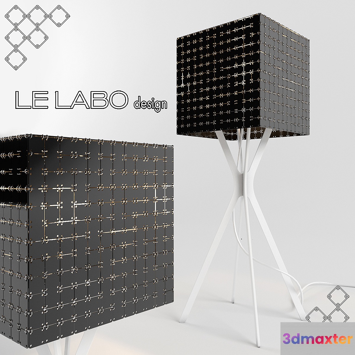 Lampe à poser Miss F 600 by Le Labo Design 3D Max