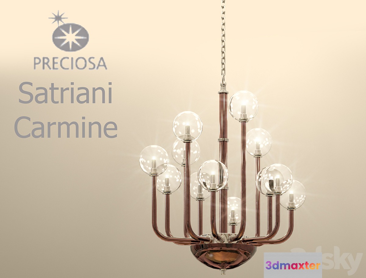 Chandelier Preciosa Satriani Carmine 3D Max