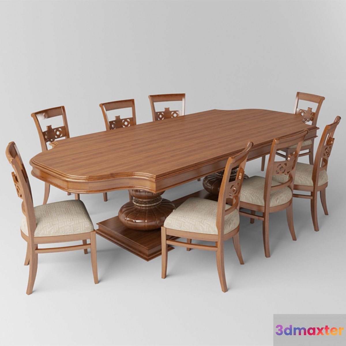 Table chair classic 3D Max