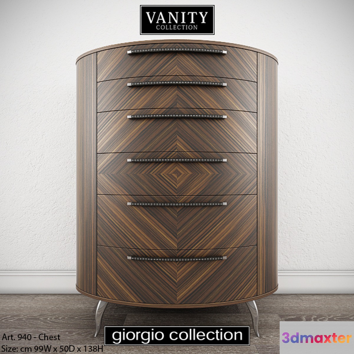 GIORGIO COLLECTION Vanity - Art. 940 - Chest 3D Max