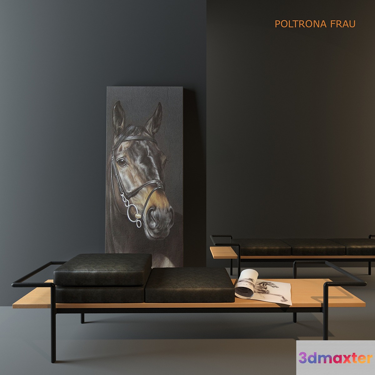 Couch POLTRONA FRAU T904 3D Max