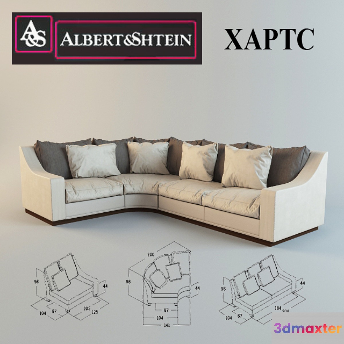 Corner sofa Hearts albert&shtein