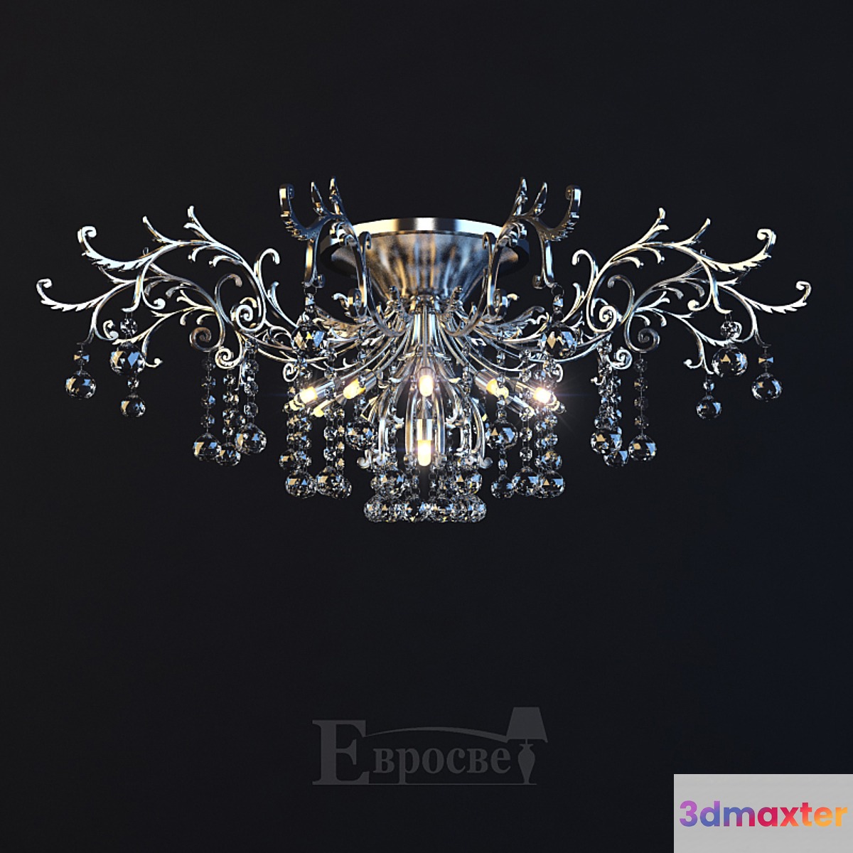 Asfour chandelier EVROSVET 0022 3D Max