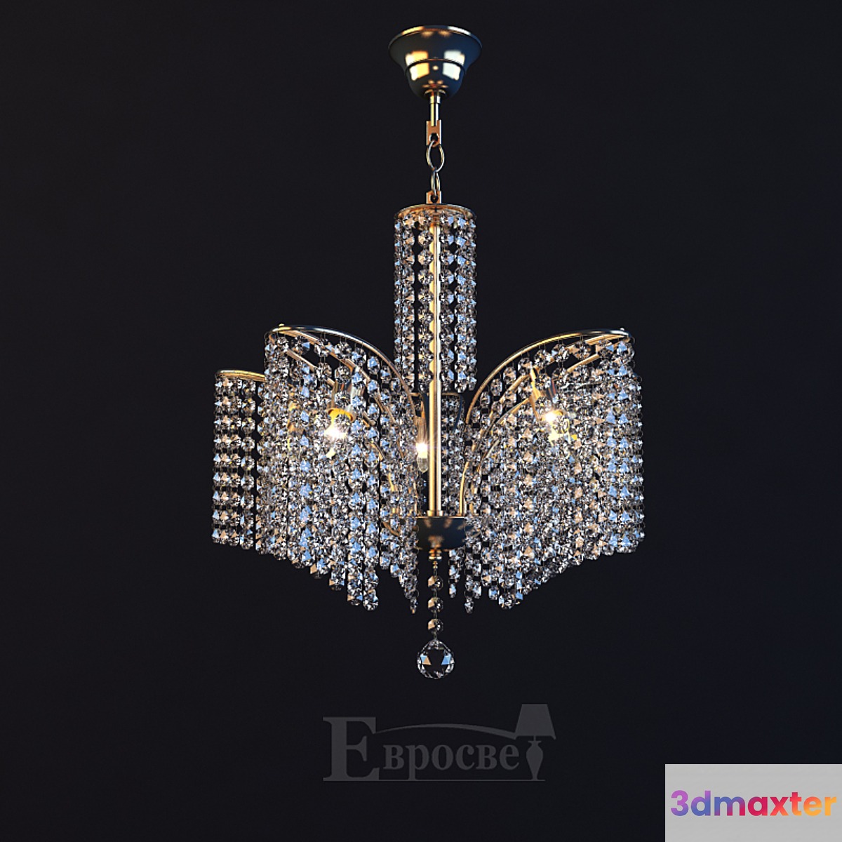 Chandelier Eurosvet 3122_5 - No.2 3D Max