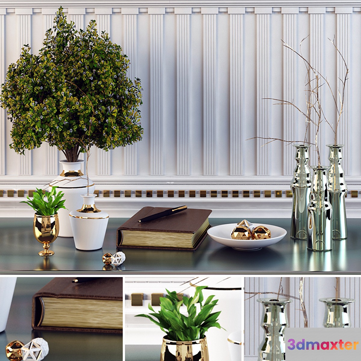 Decoration Set 4 3D Max