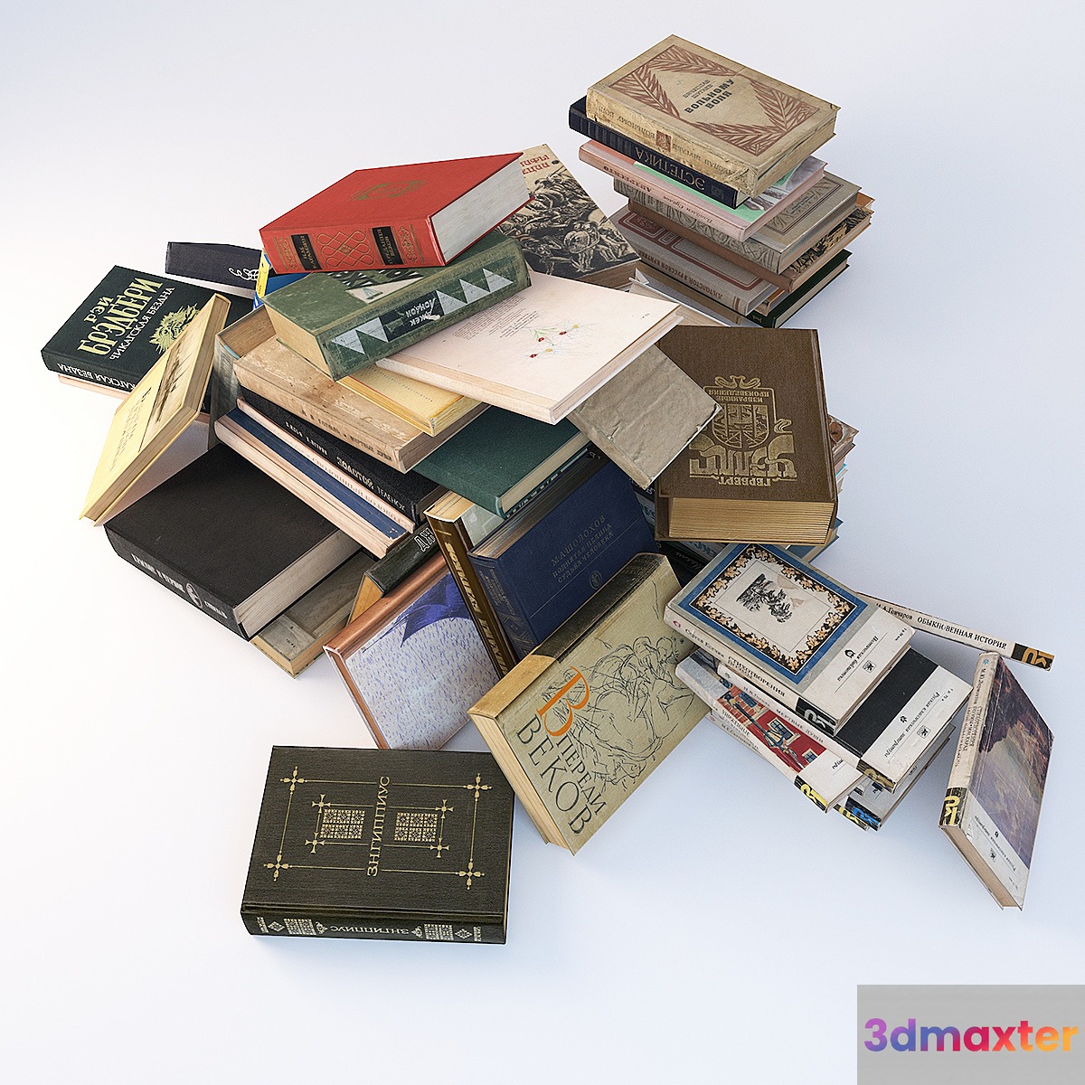 Soviet books 3D Max