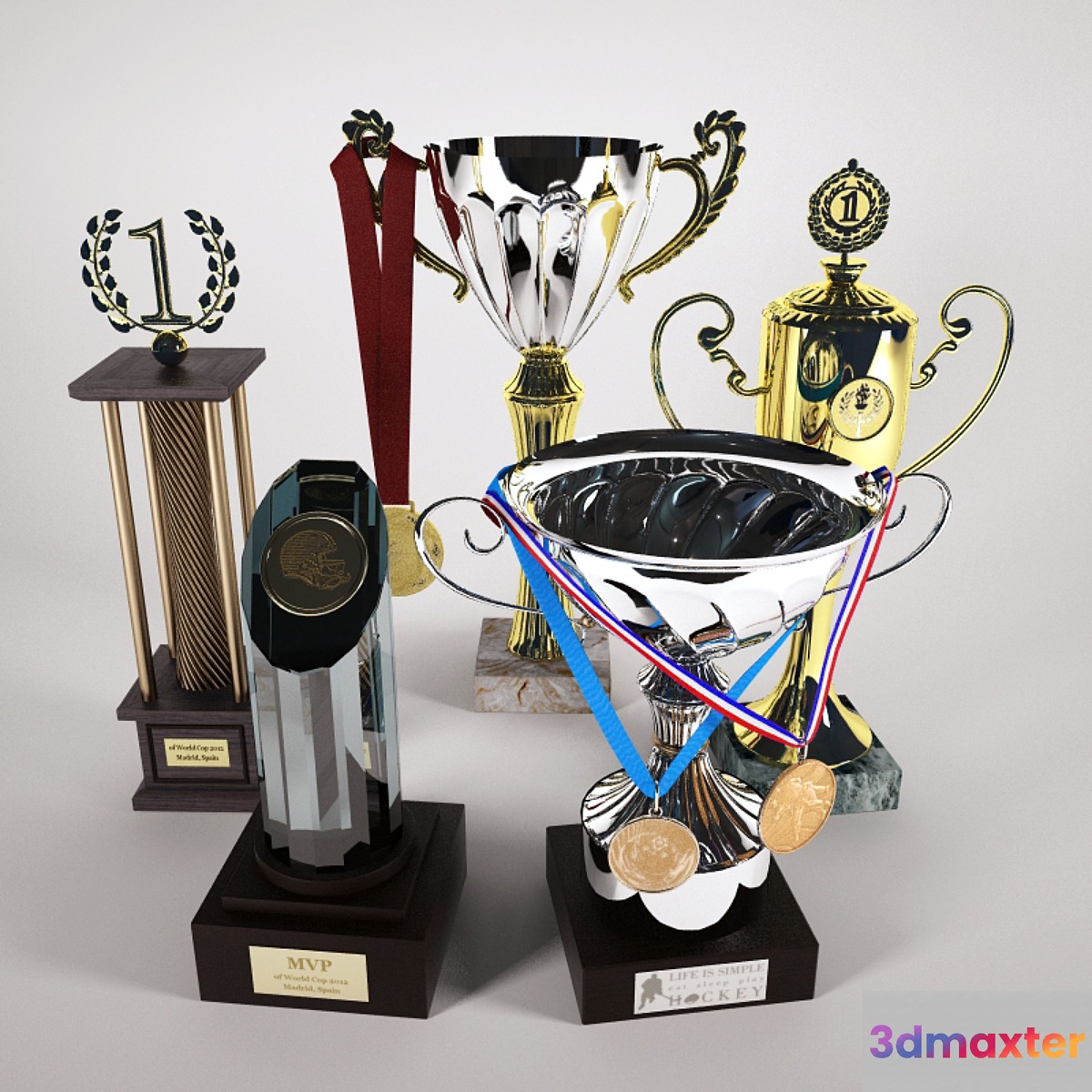 Cups and medals