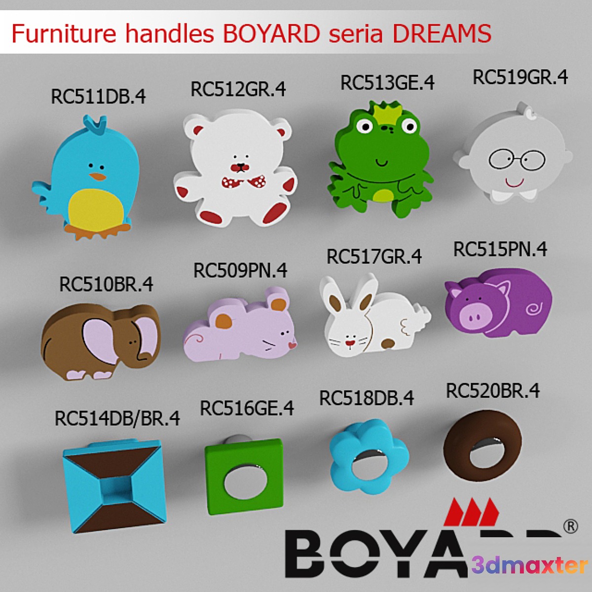 Furniture handles BOYARD seria DREAMS