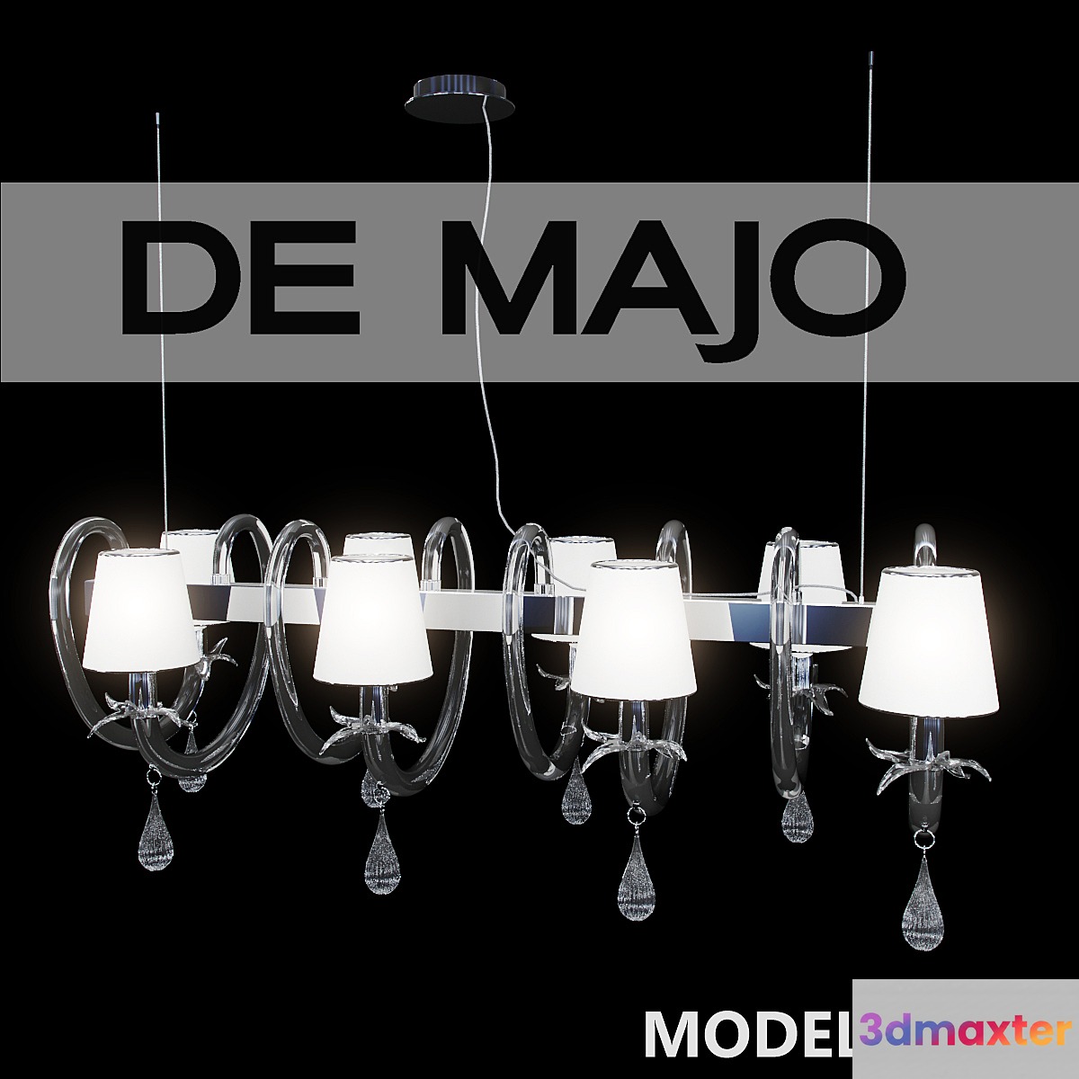 Chandelier DEMAJO 8090 K8 by Francesco Dei Rossi 3D Max