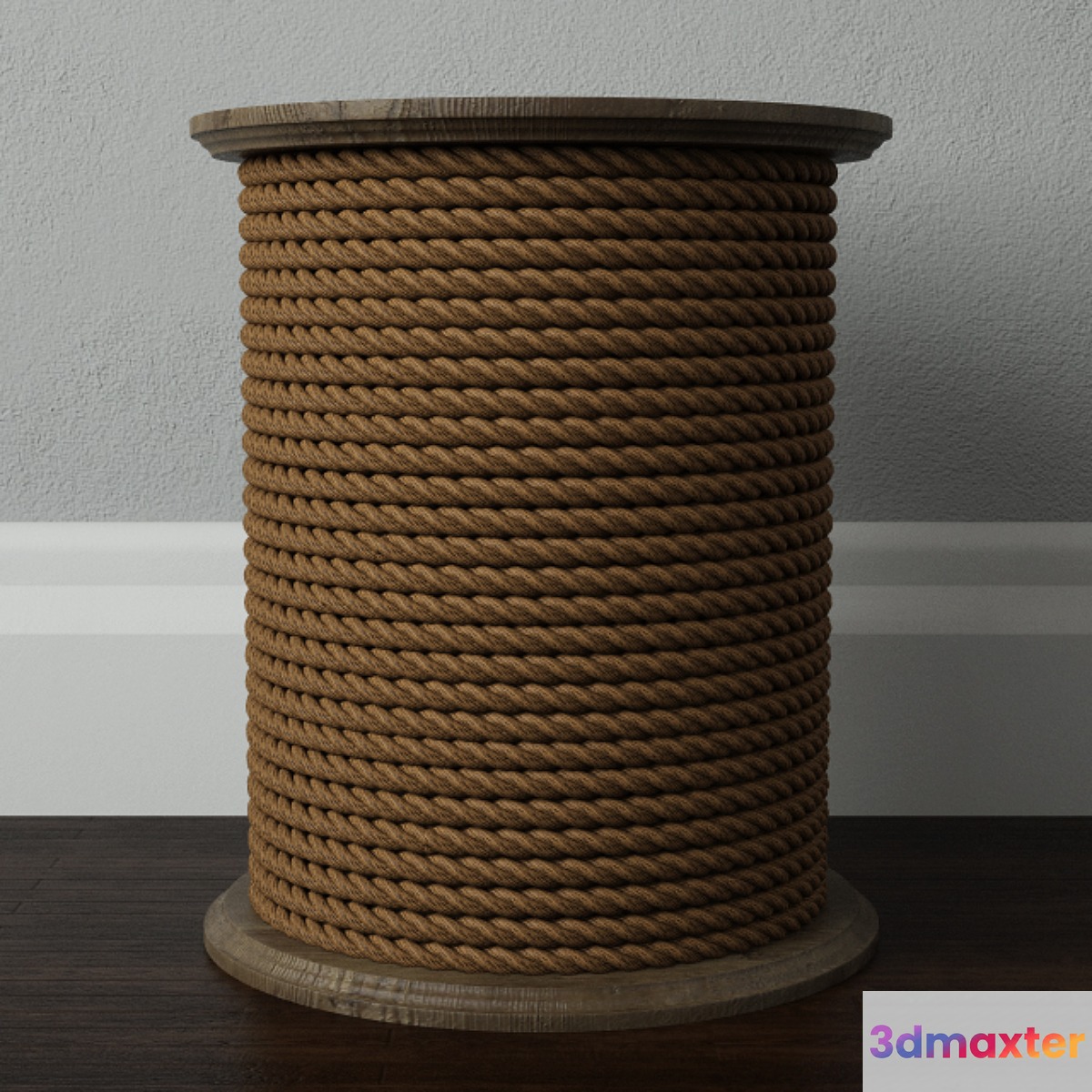 Wood Rope Table 3D Max