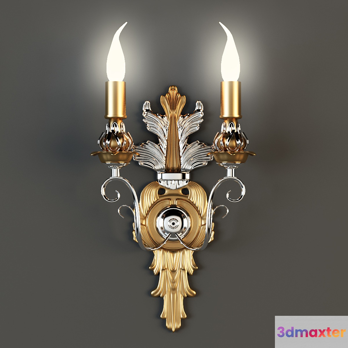 Classic wall Light Gold - No.2 3D Max
