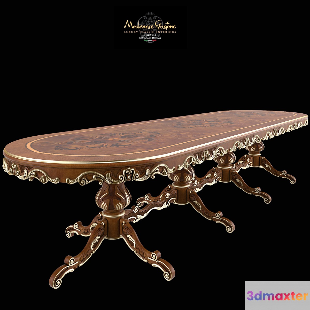 Oval table Modenese Gastone Art 12137