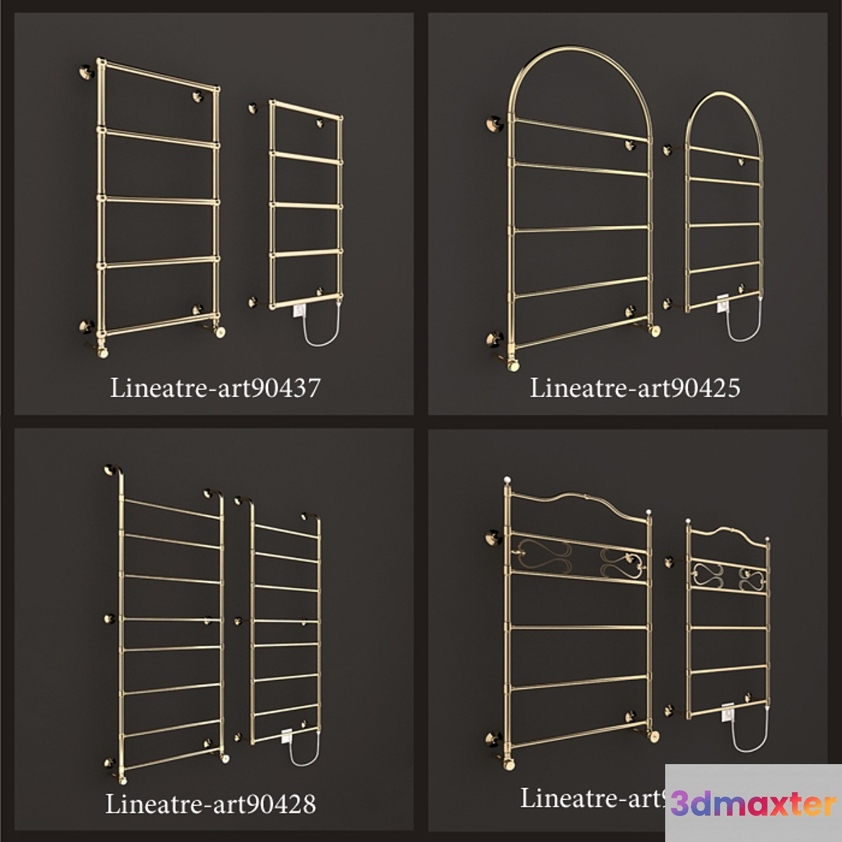 Group towel rails Lineatre