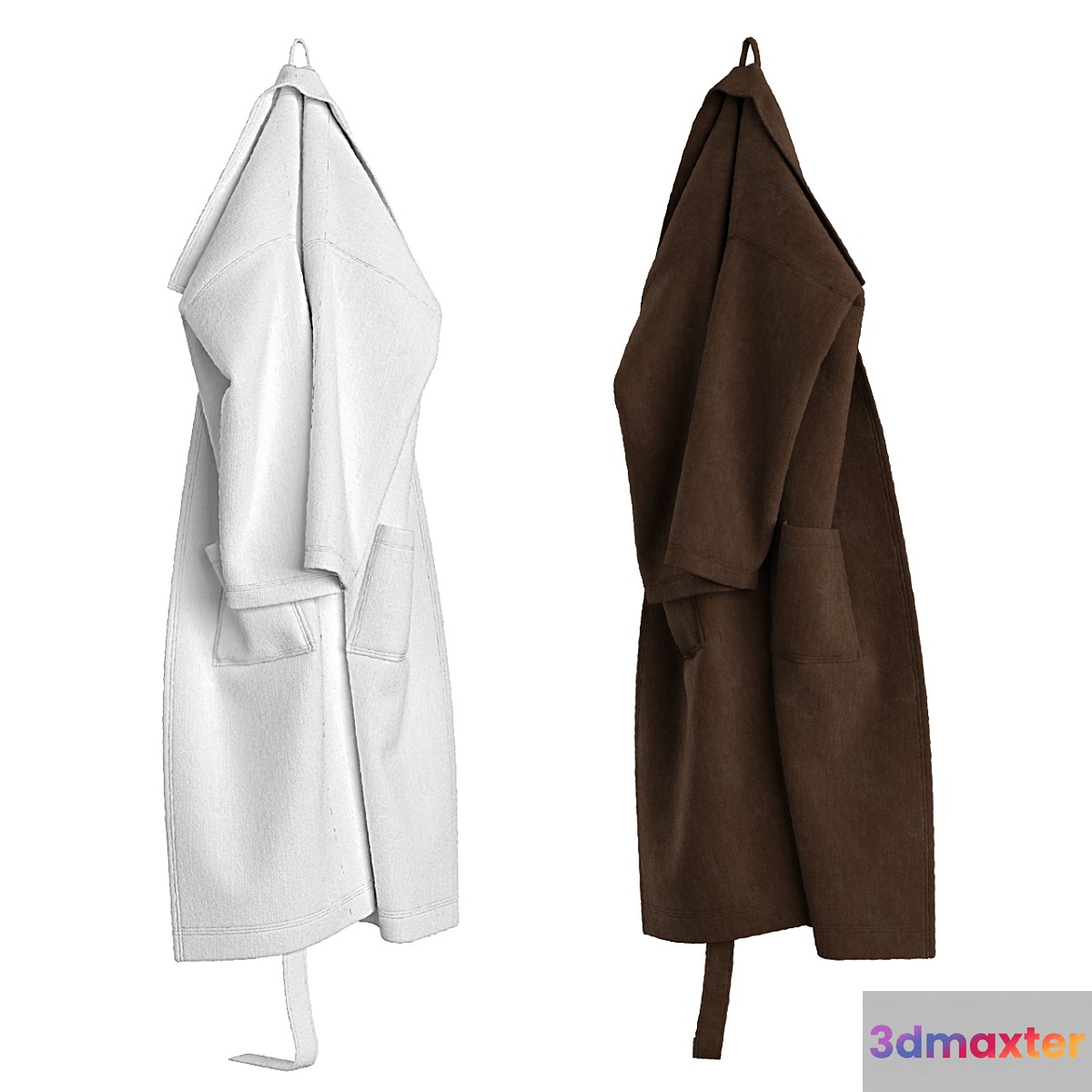 Coat on the hook _ Bathrobe on hook