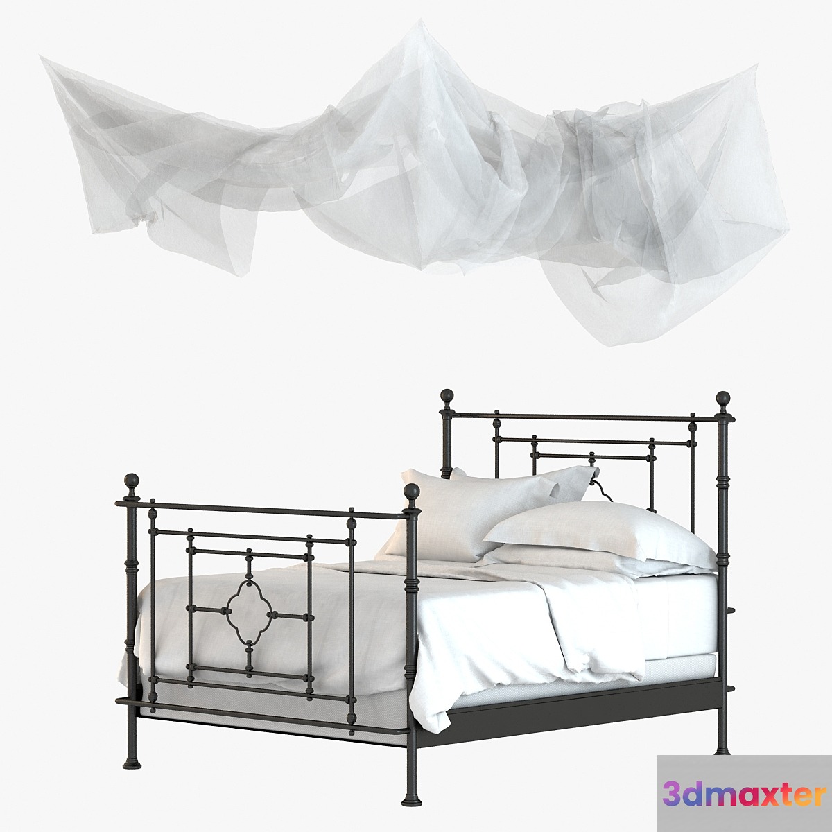 Restoration Hardware QUATREFOIL IRON BED