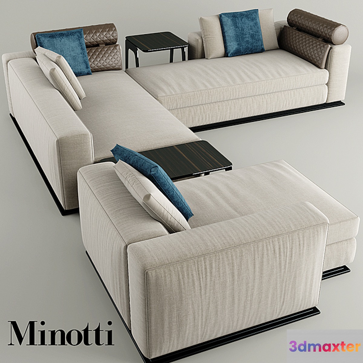 Corner Sofa minotti leonard 3D Max