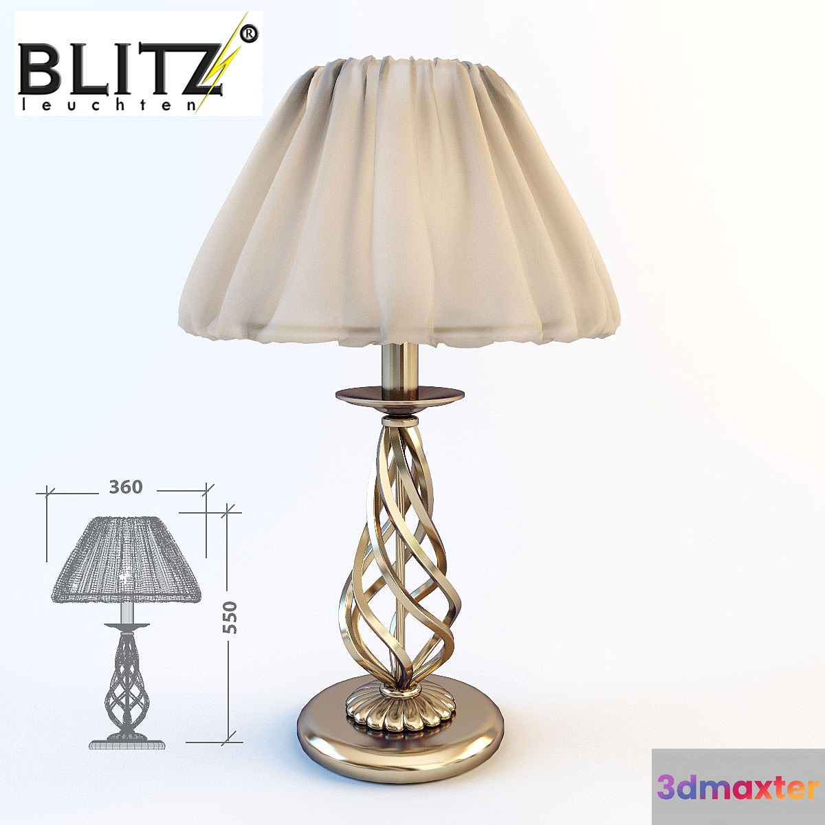 Table lamp Blitz 3D Max