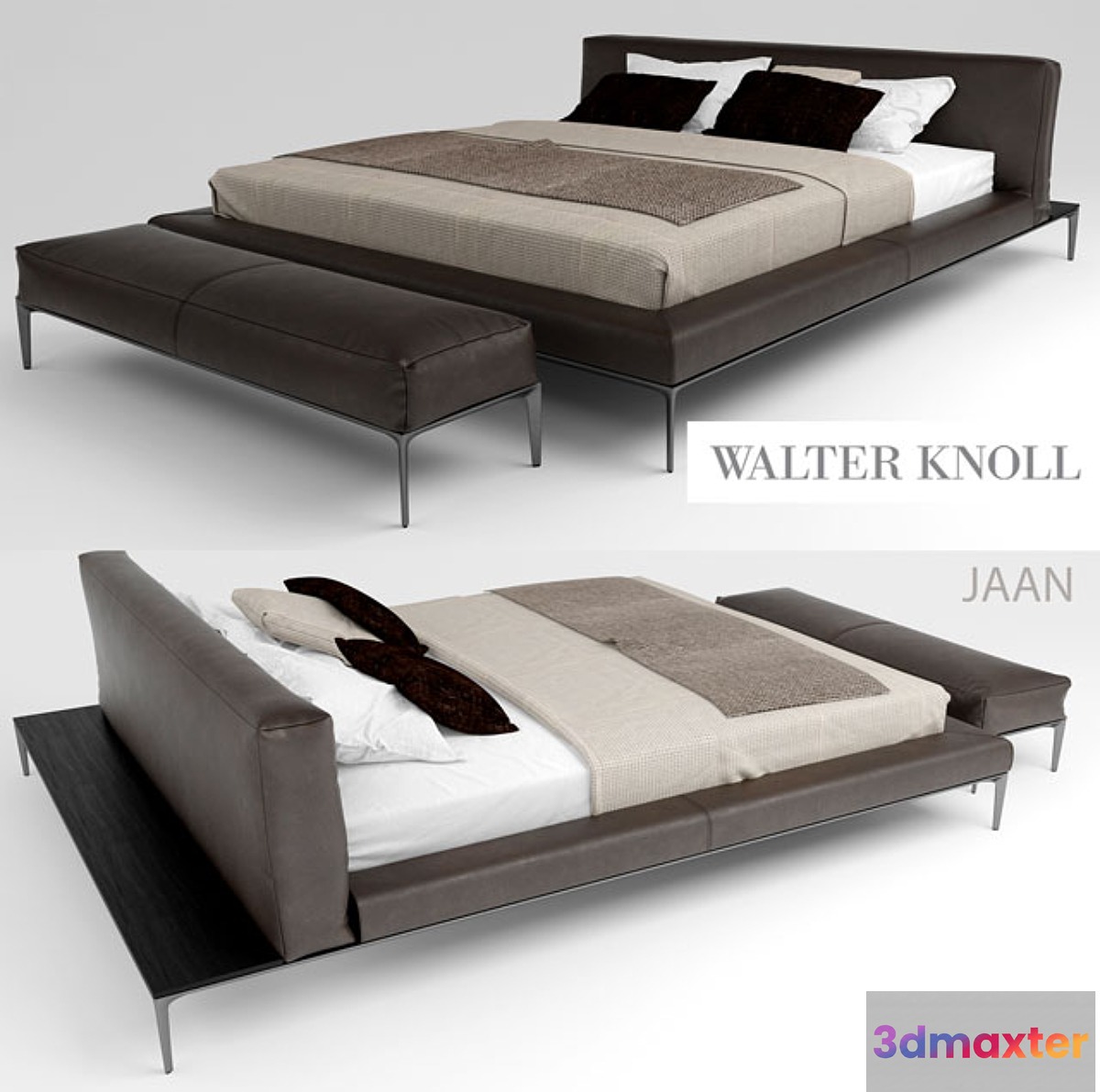 Walter_Knoll-Jaan_bed 3D Max