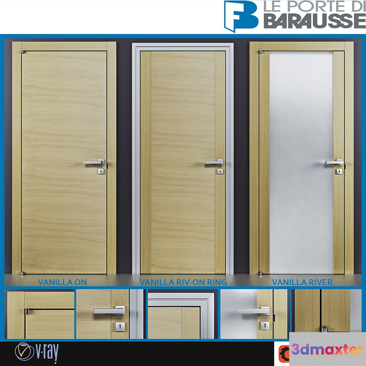 Doors Barausse 3D Max