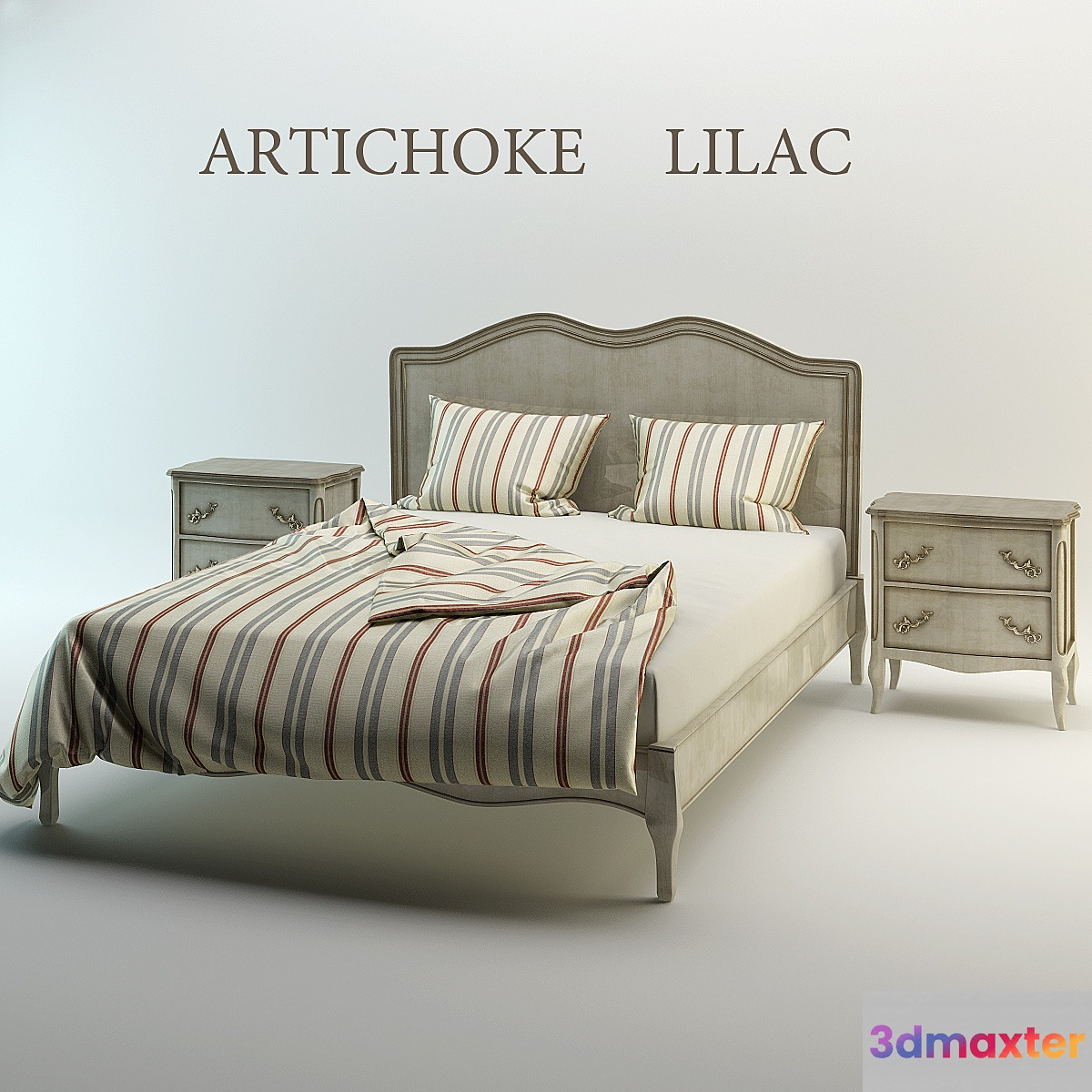 Lilac Artichoke 3D Max