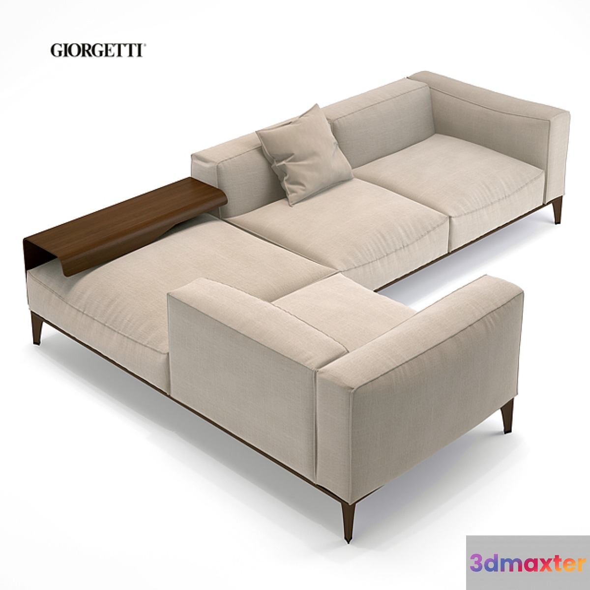 Giorgetti aton corner - No.2 3D Max
