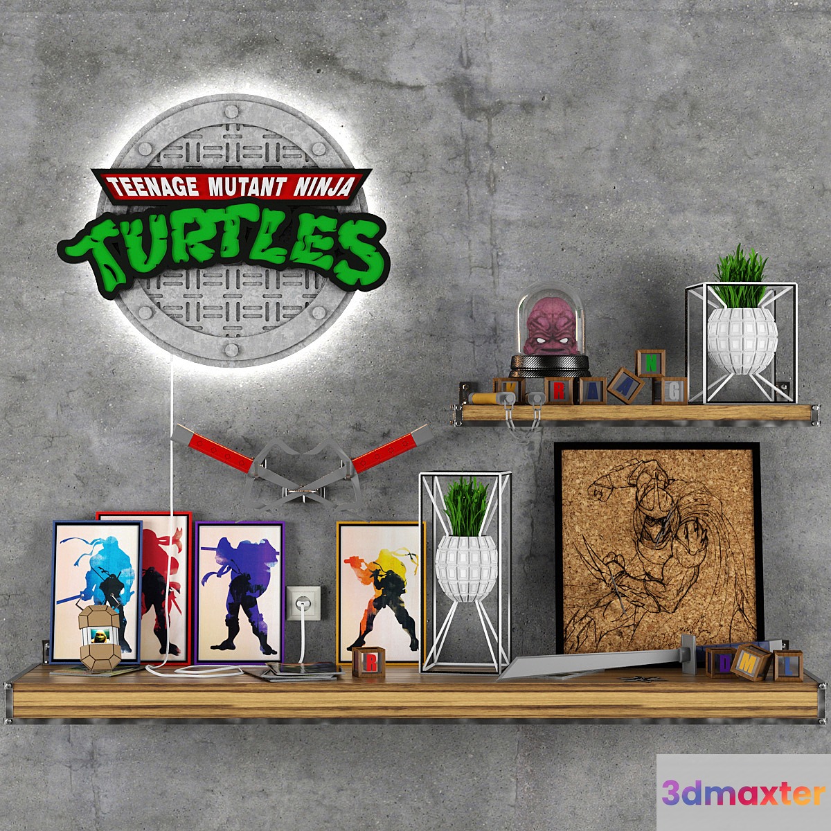 Decor Set TEENAGE MUTANT NINJA TURTLES