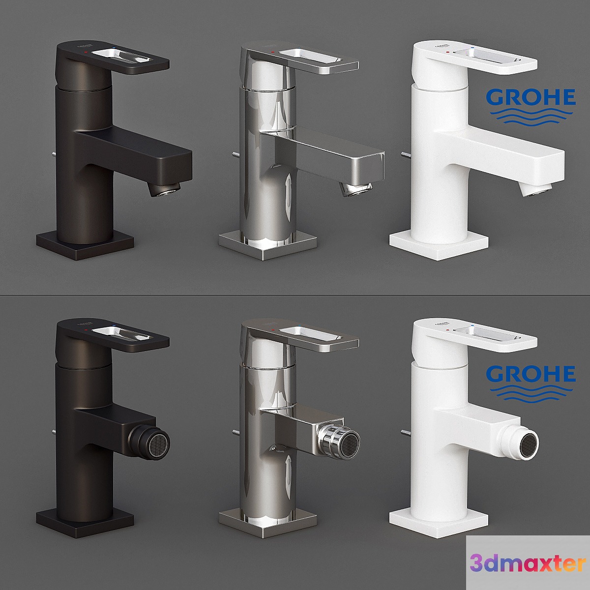 Faucets GROHE Quadra 3D Max