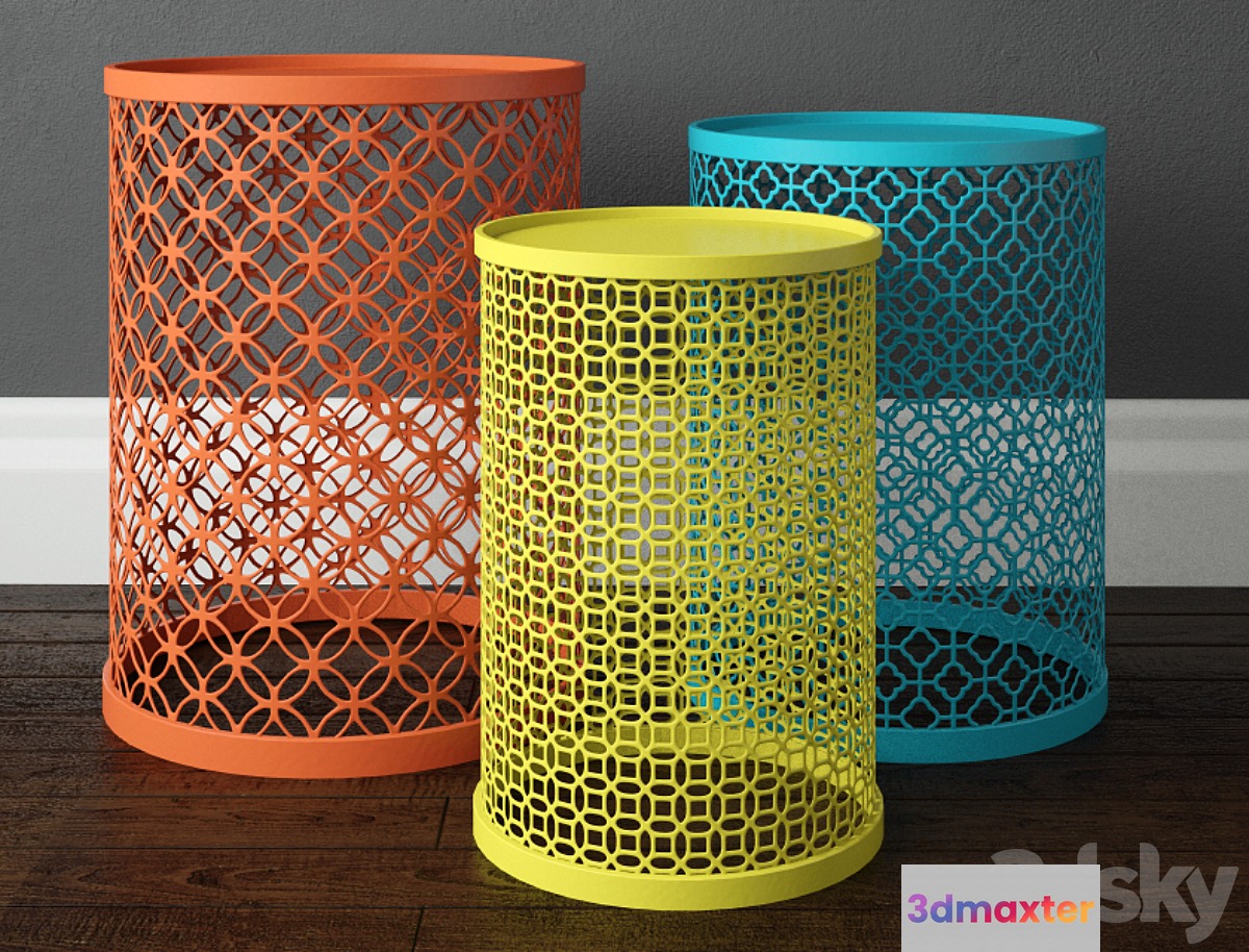 Decorative Table Set 3D Max
