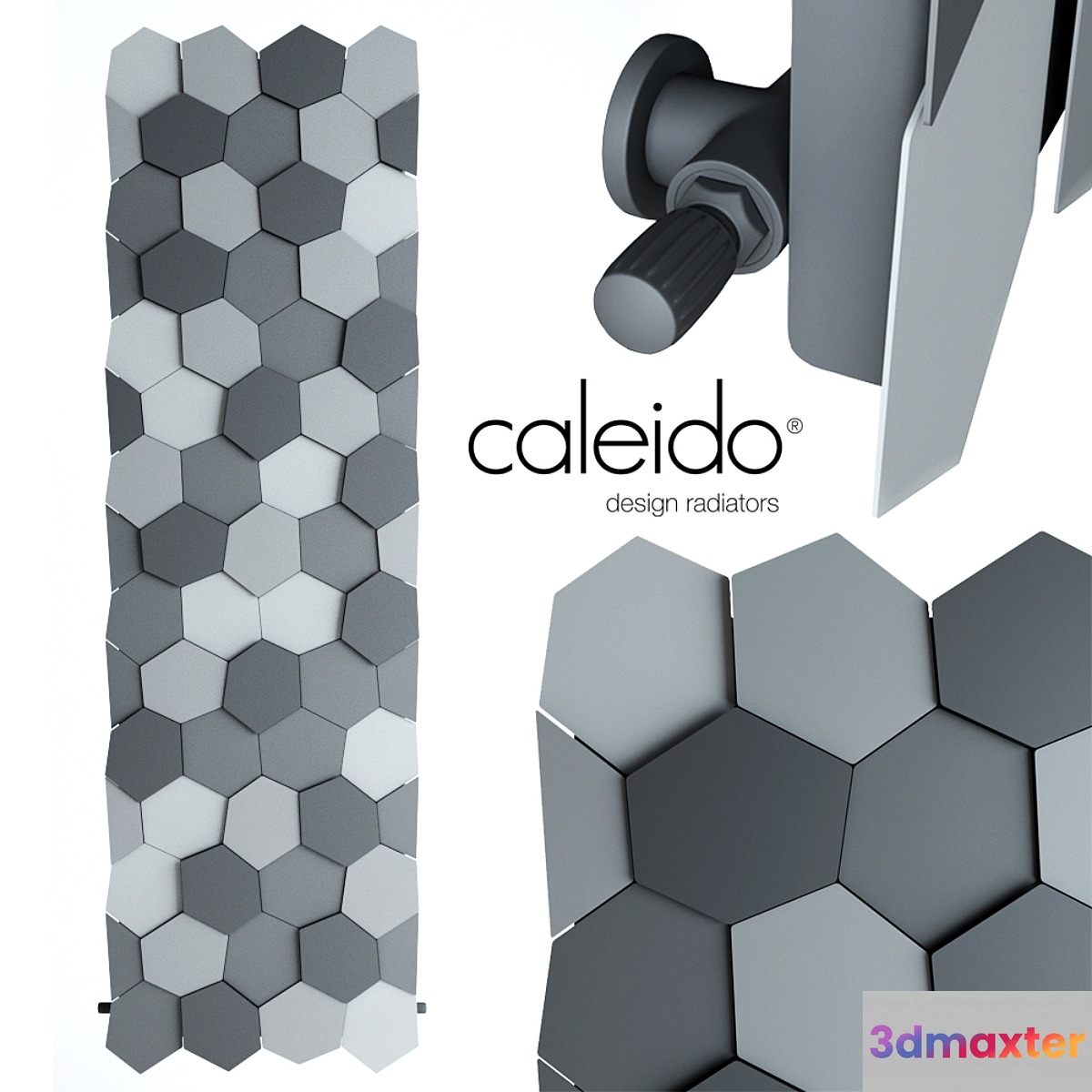 Wall radiator Caleido HONEY 3D Max