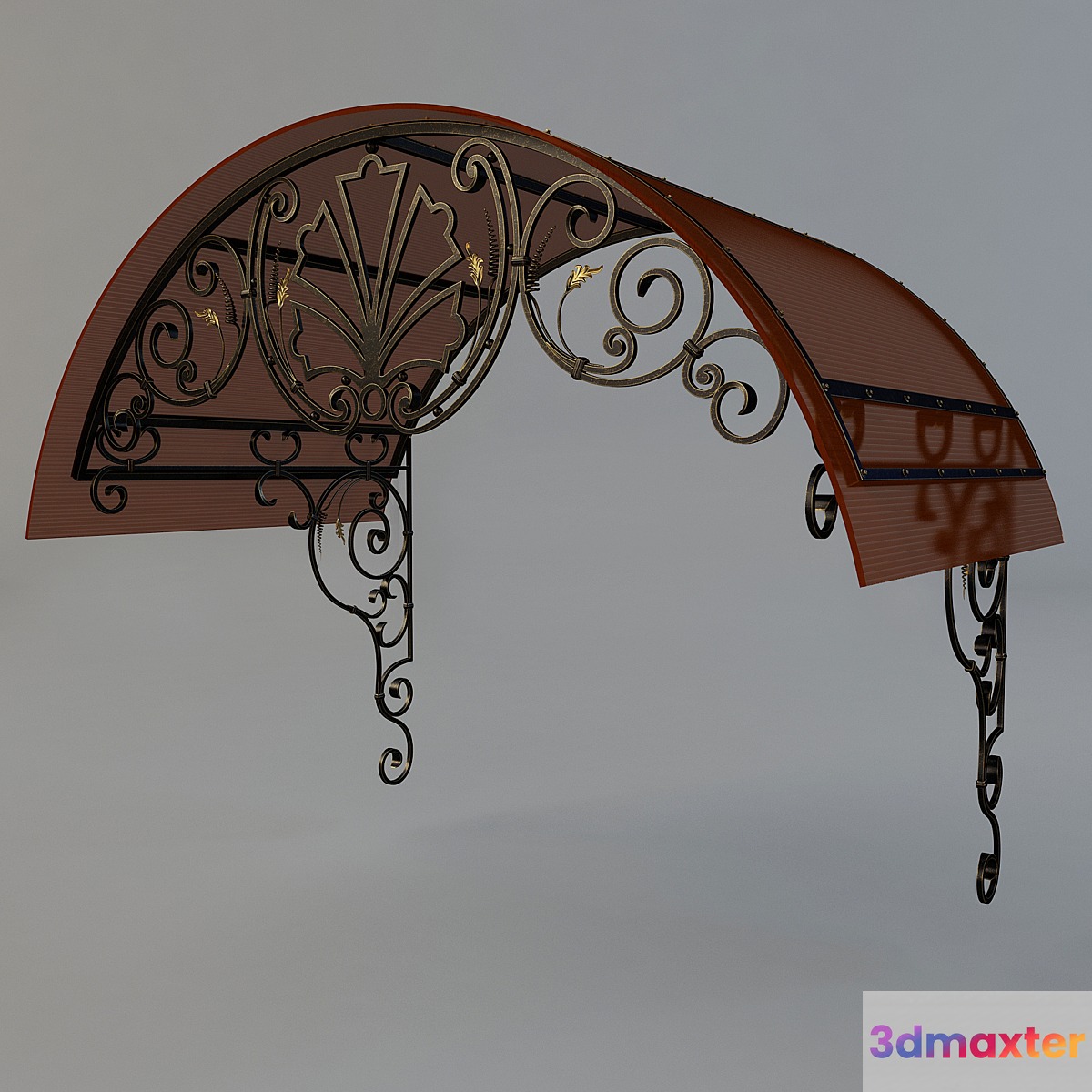 Forged semicircular visor 3D Max