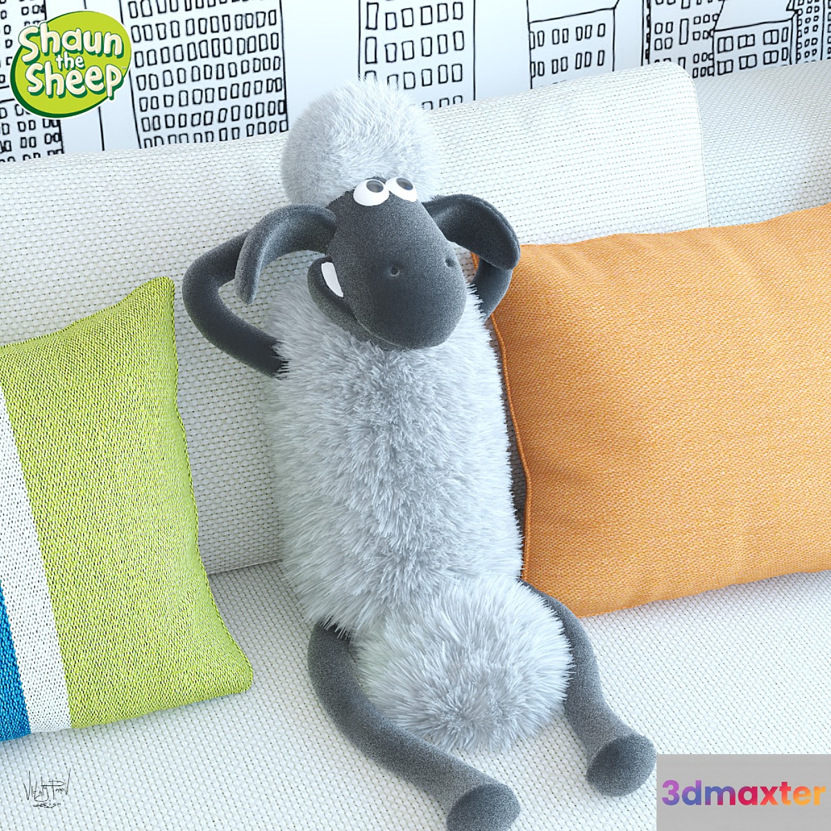 Shaun the sheep (lamb Sean) 3D Max