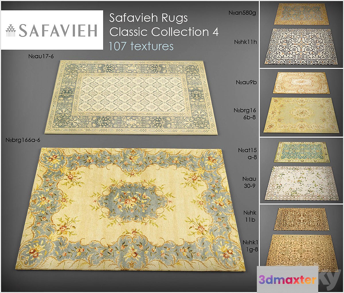 Safavieh rugs4 3D Max