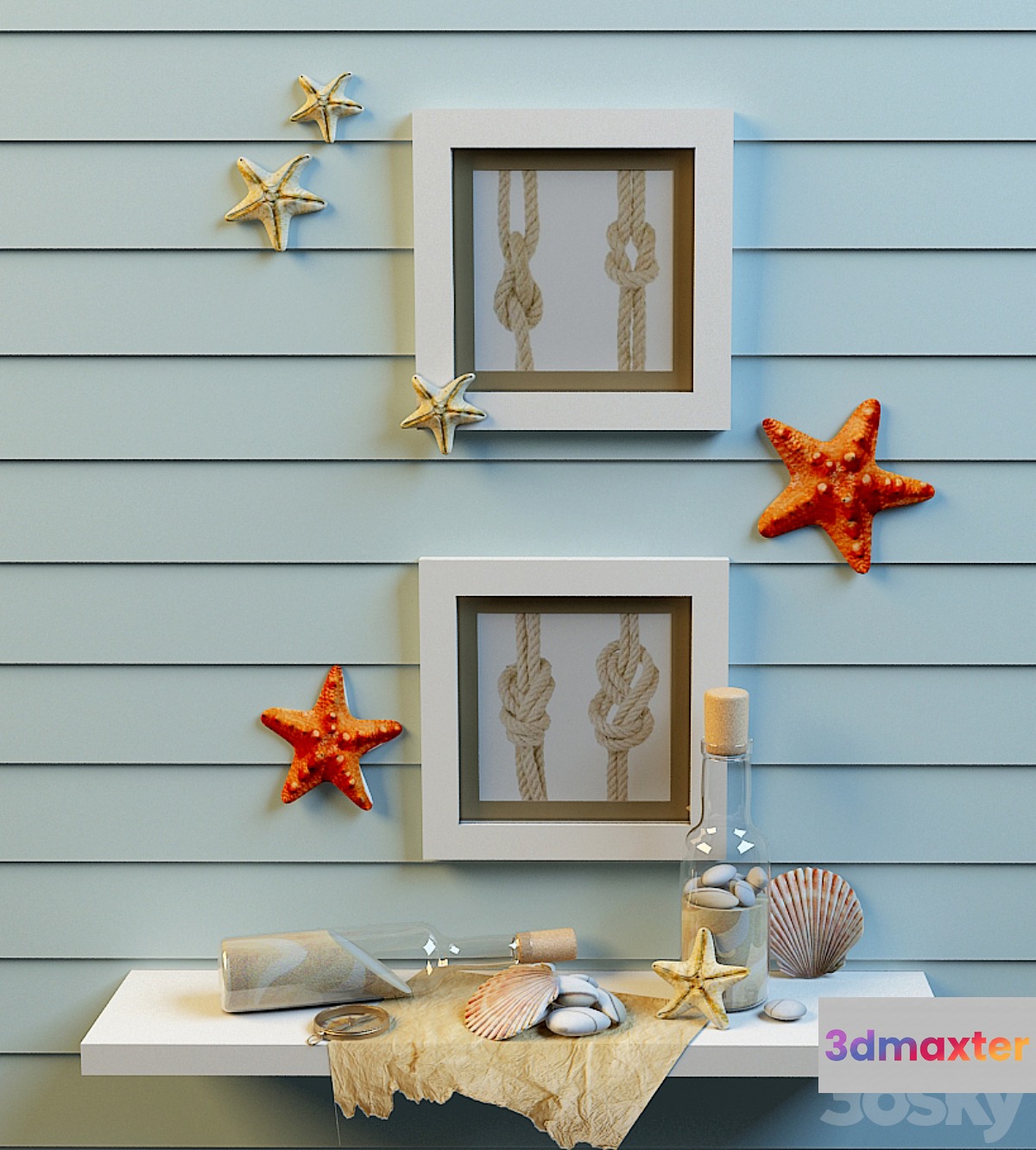Decorative set 3D Max