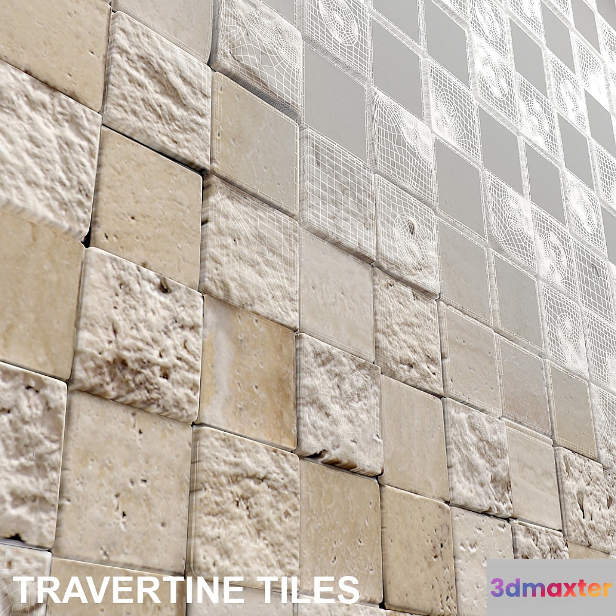 3D mosaic travertine