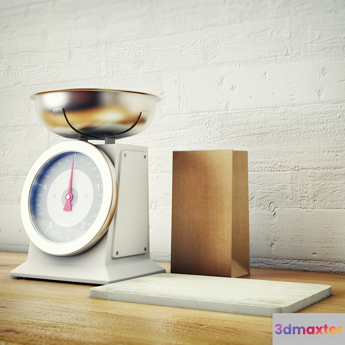 kitchen weight 3D Max