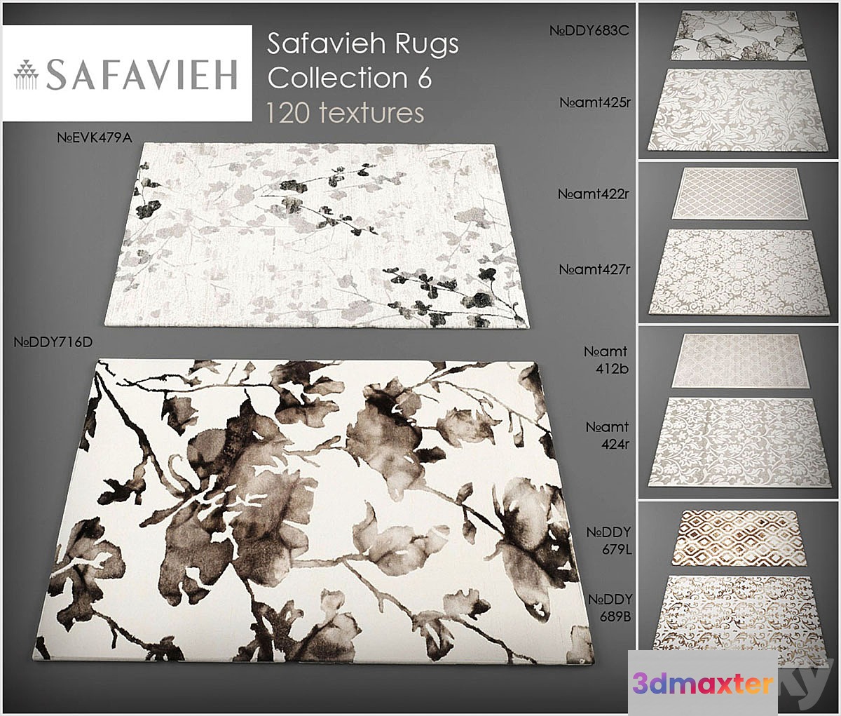 Safavieh rugs6 3D Max