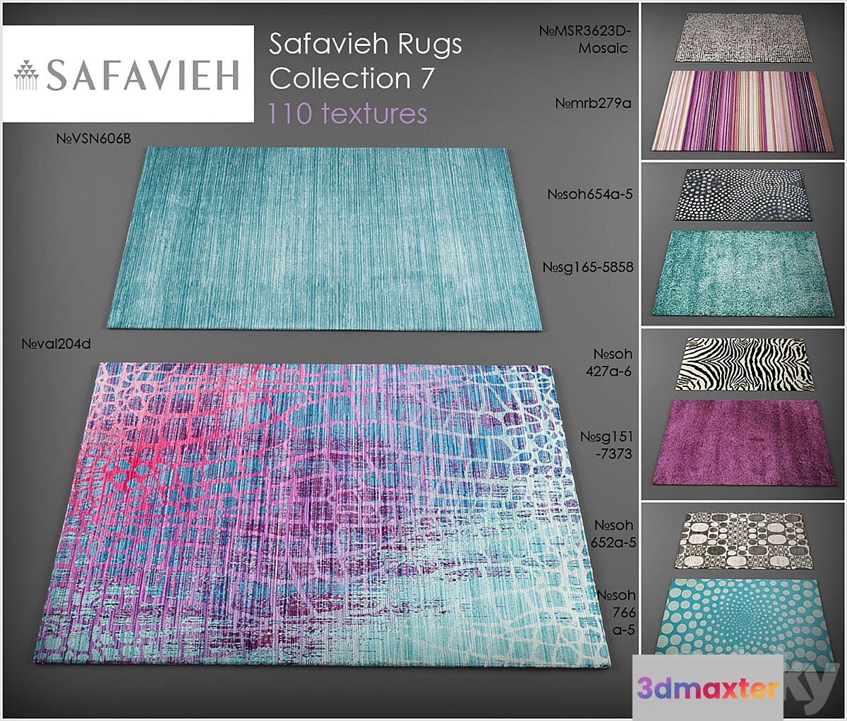 Safavieh rugs7 3D Max
