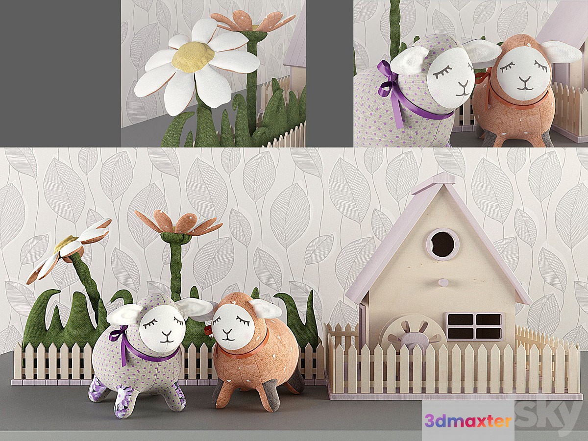 Decorative lamb Children - No.2 3D Max