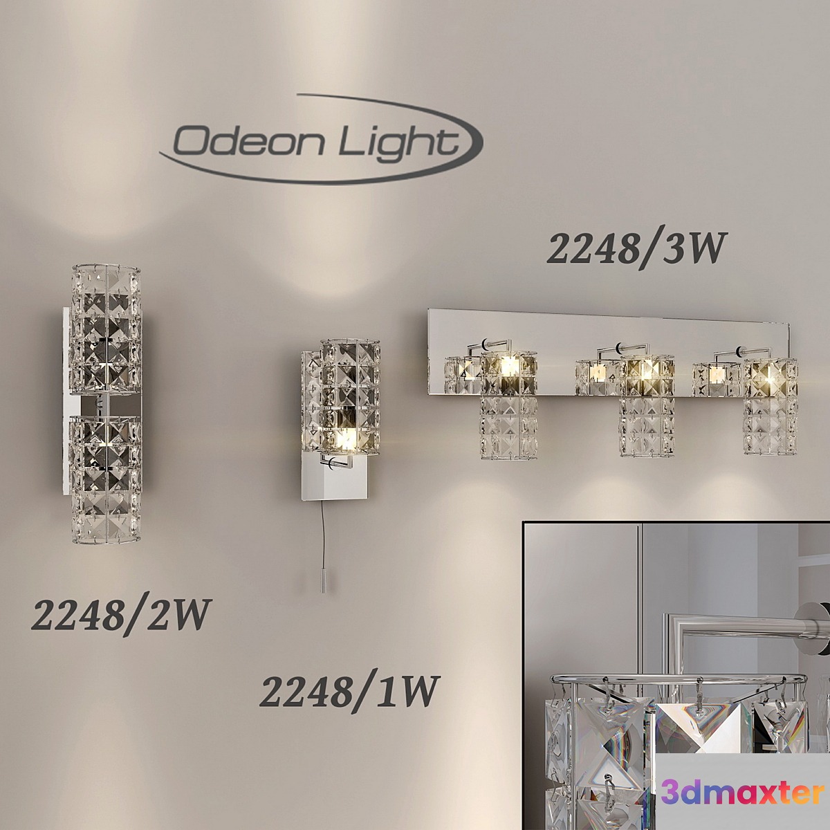 Odeon Light Fixtures 3D Max