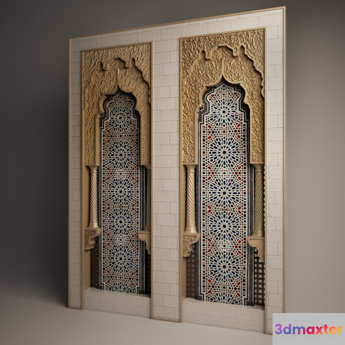 Wall character Hijazi - No.2 3D Max