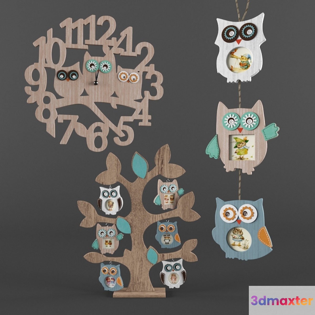 Photo frames and clocks Sovushki 3D Max